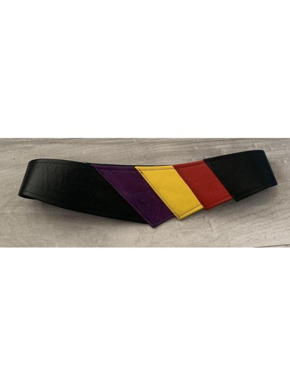Vintage  1980’s Sharon Burch Dallas Color Block Belt